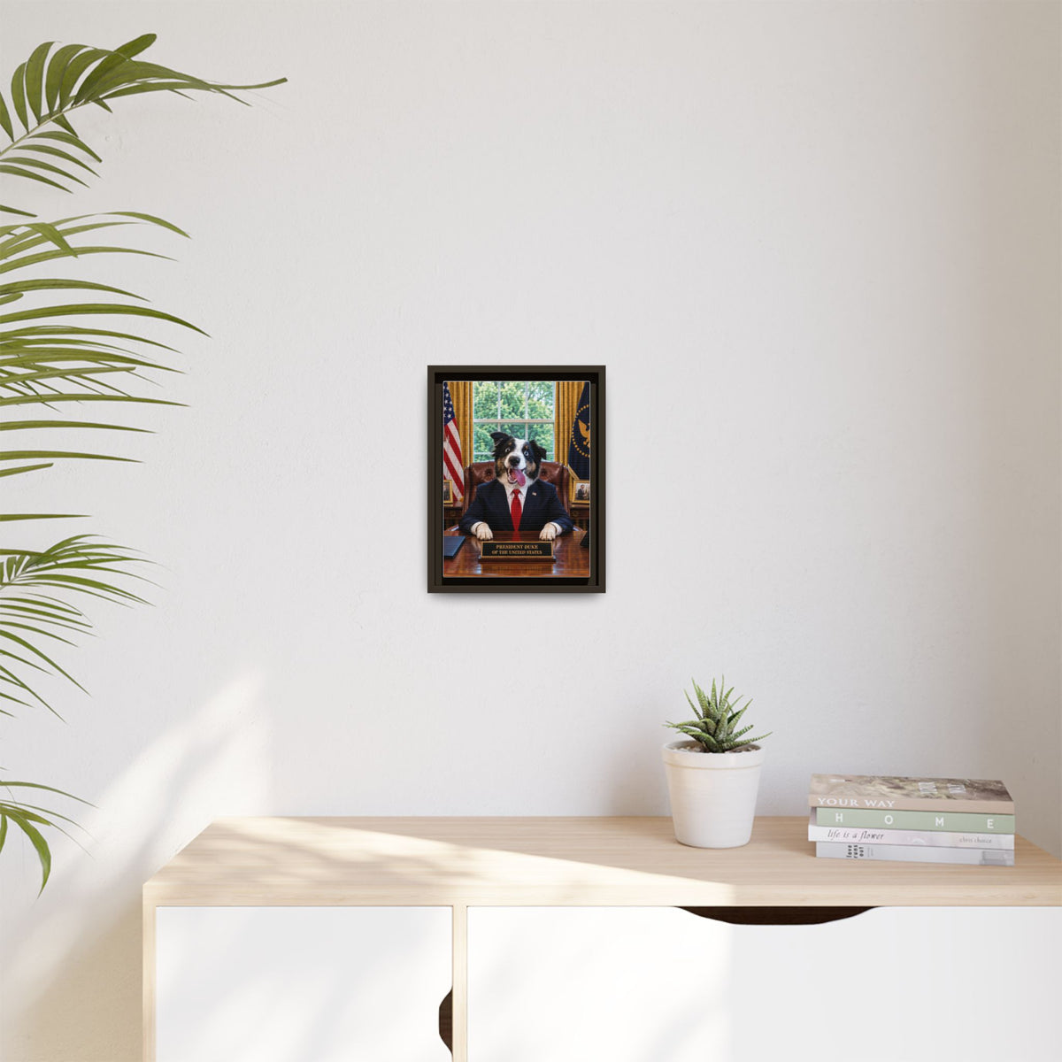 President Custom Pet Framed Canvas