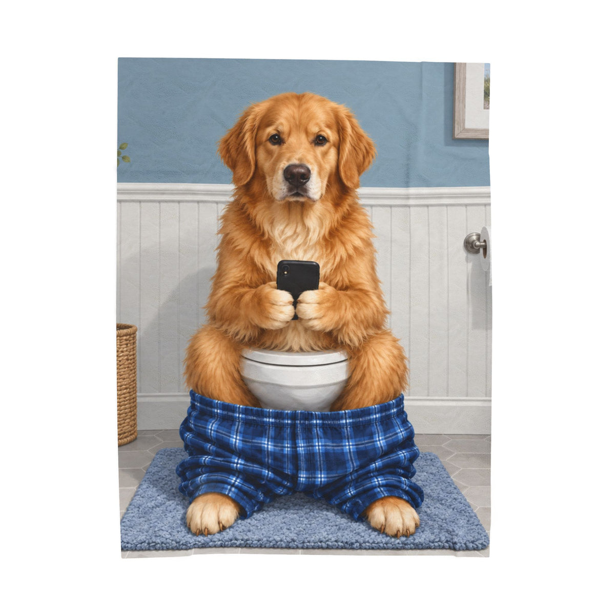 Sit & Scroll Custom Pet Blanket
