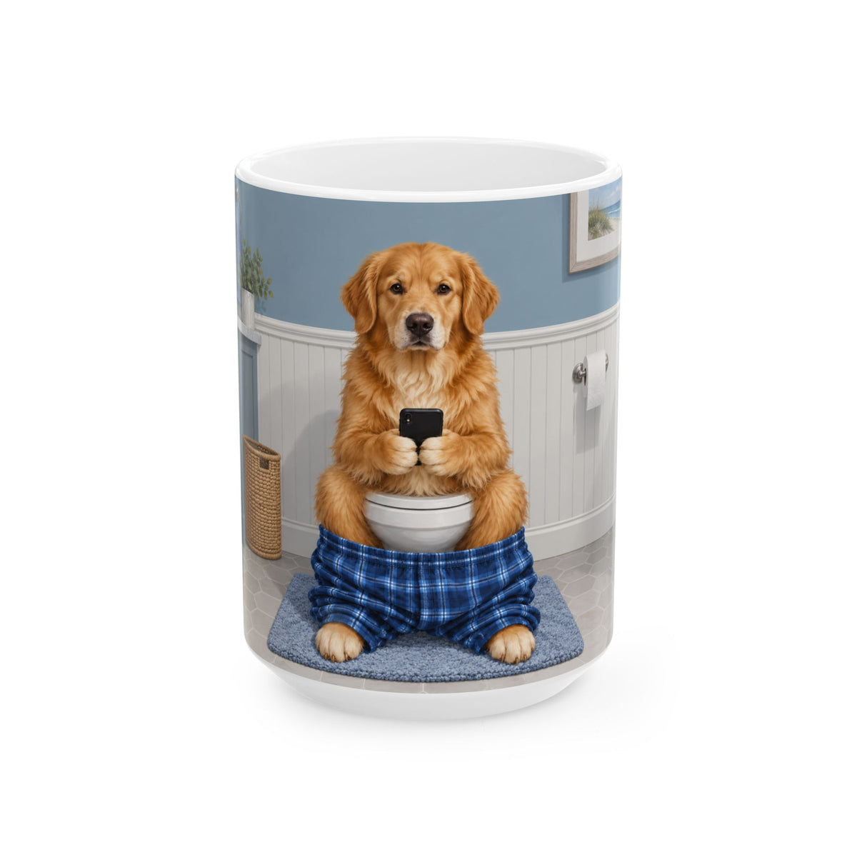 Sit & Scroll Custom Pet Mug