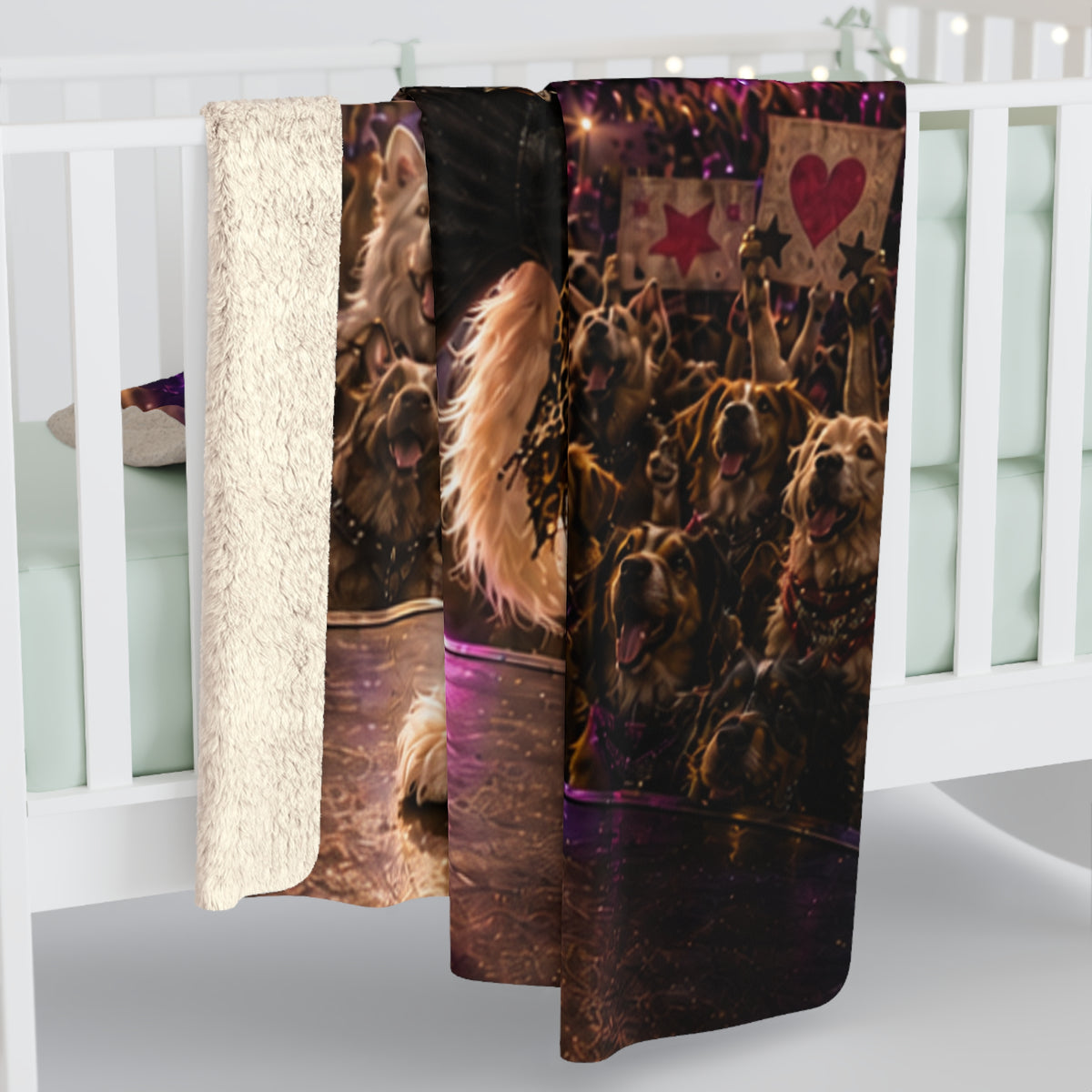 Rockstar Custom Pet Sherpa Blanket