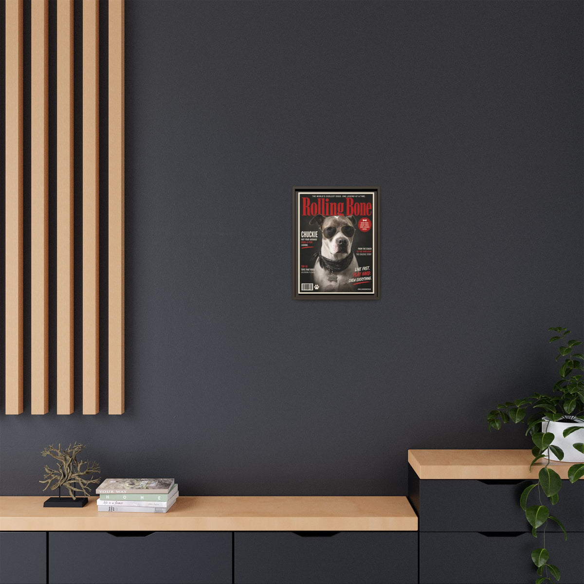 Rolling Bone Magazine Custom Pet Framed Canvas