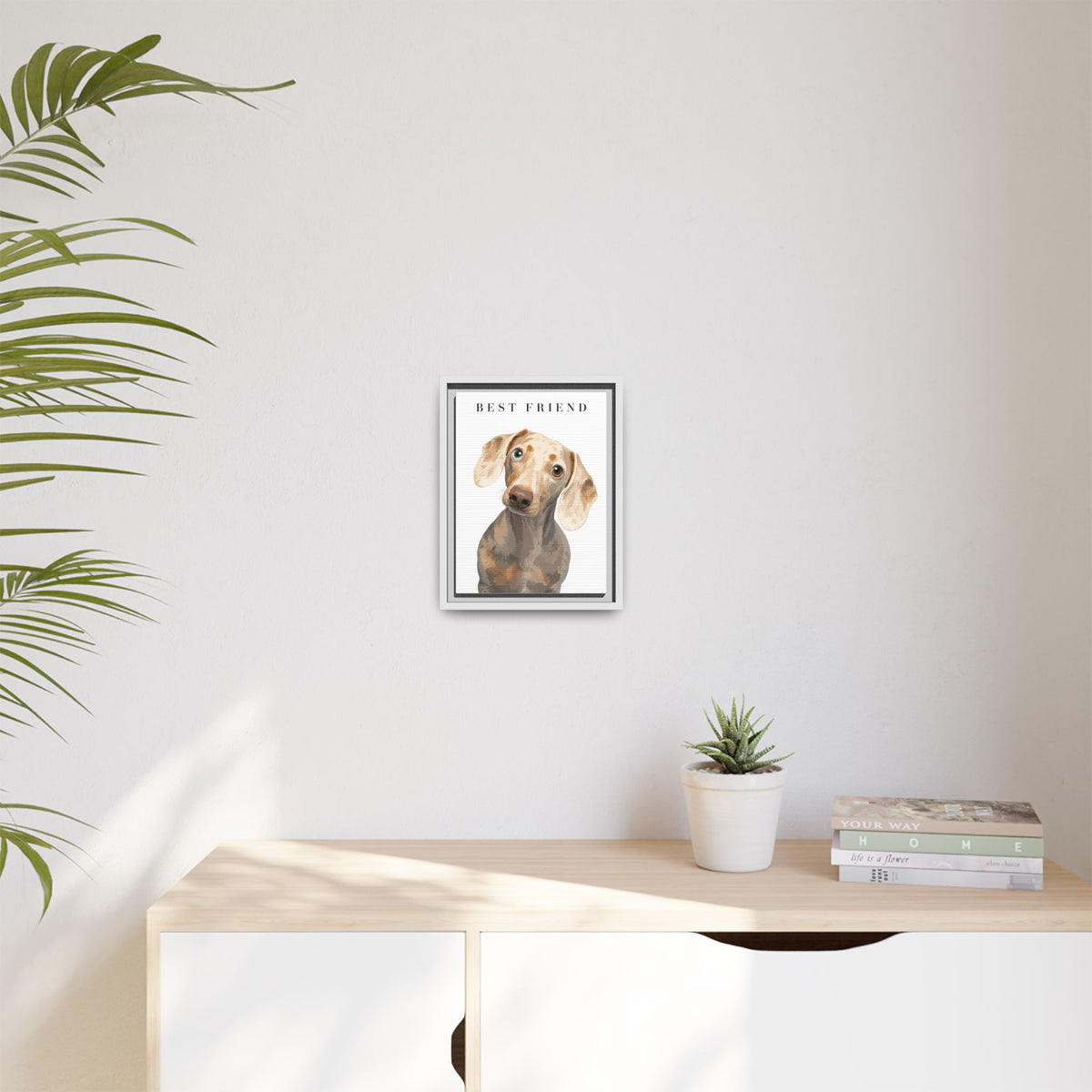 Modern Portrait Custom Pet Framed Canvas