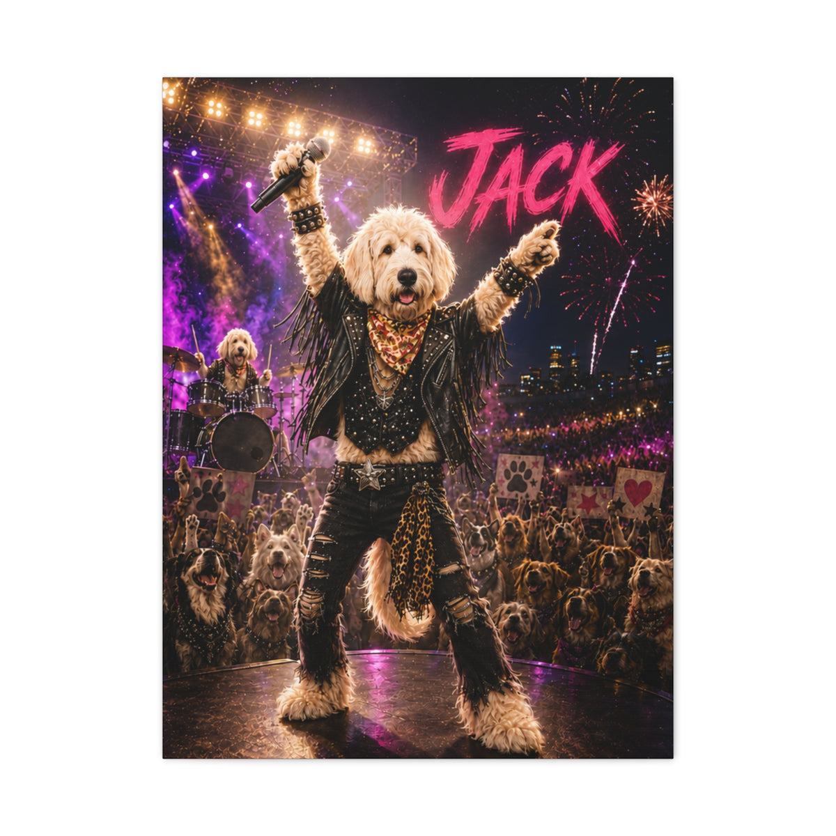 Rockstar Custom Pet Canvas