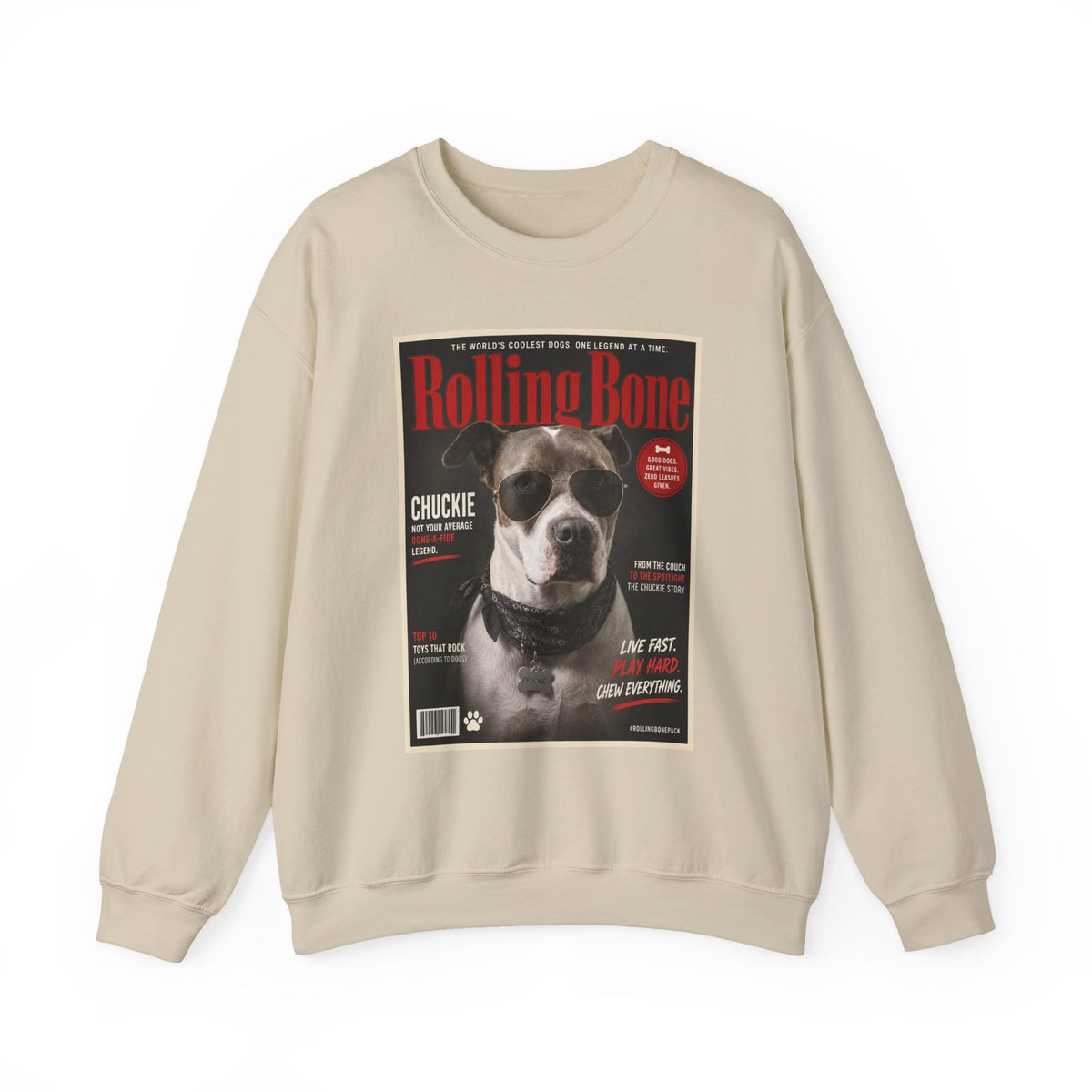 Rolling Bone Magazine Custom Pet Crewneck