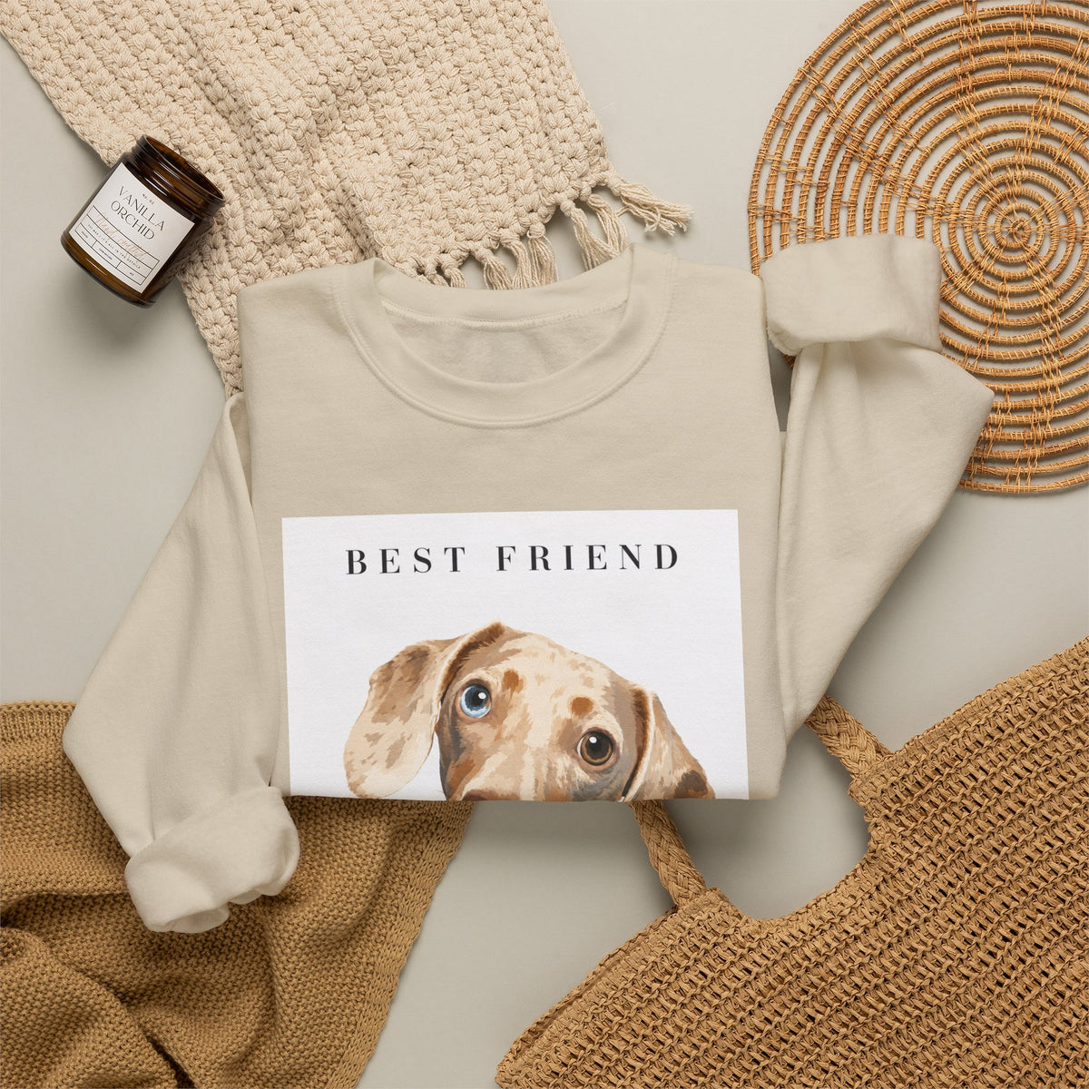Modern Portrait Custom Pet Crewneck