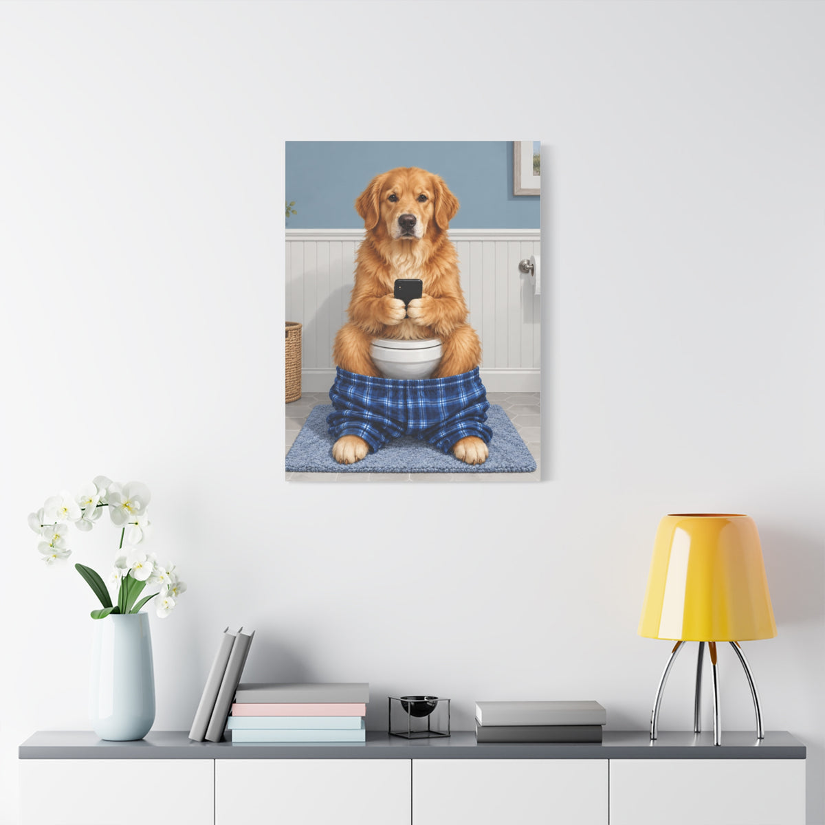 Sit & Scroll Custom Pet Canvas