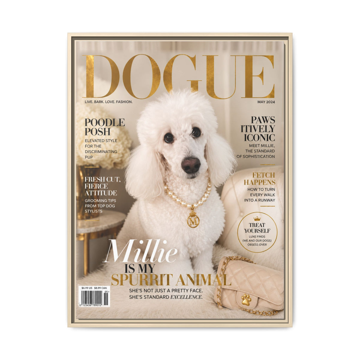 Dogue Custom Pet Framed Canvas
