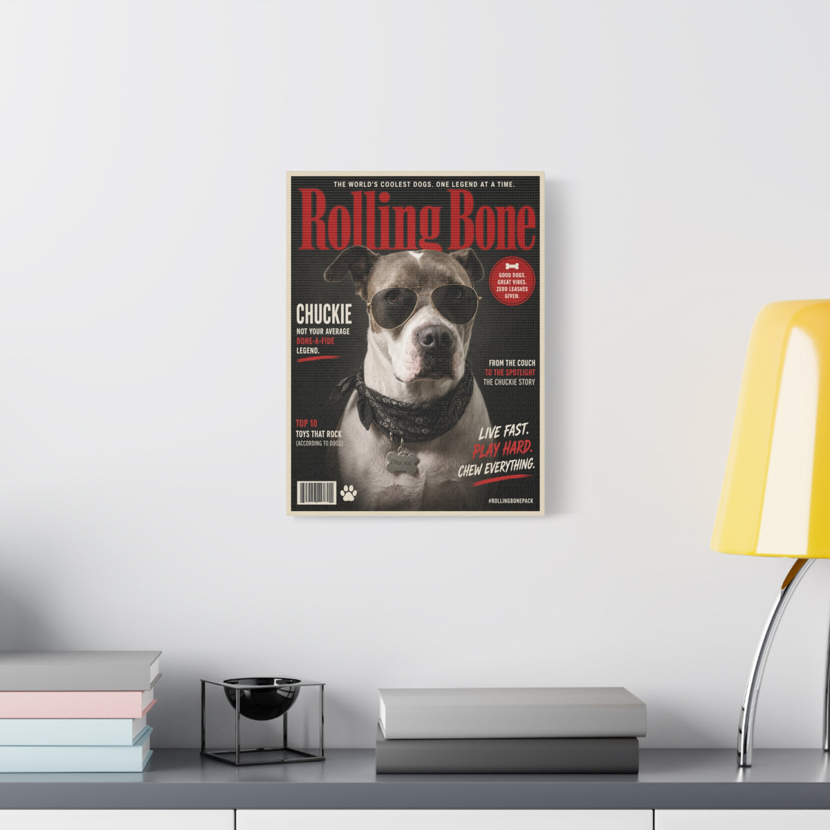 Rolling Bone Magazine Custom Pet Canvas