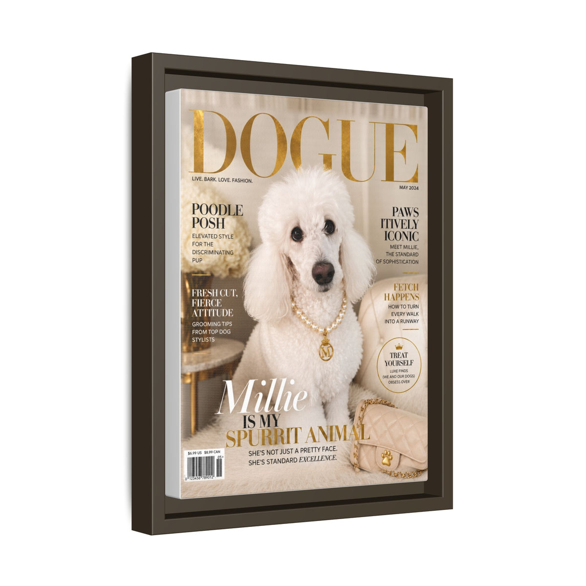 Dogue Custom Pet Framed Canvas