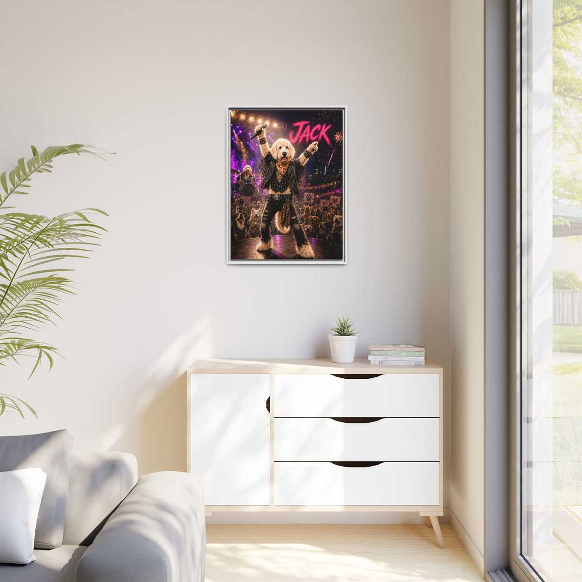 Rockstar Custom Pet Framed Canvas