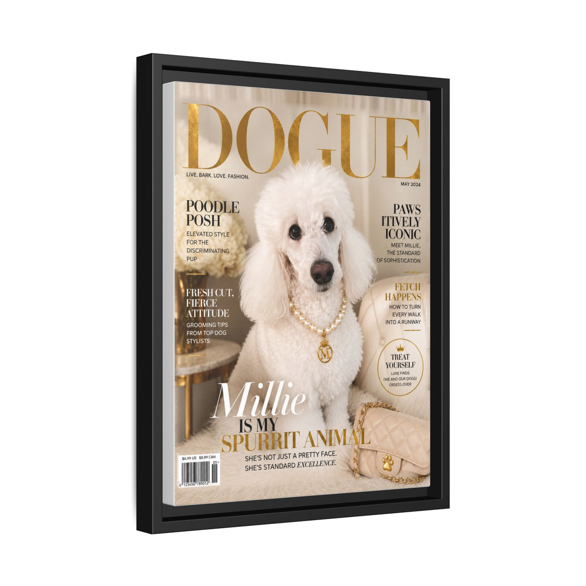 Dogue Custom Pet Framed Canvas