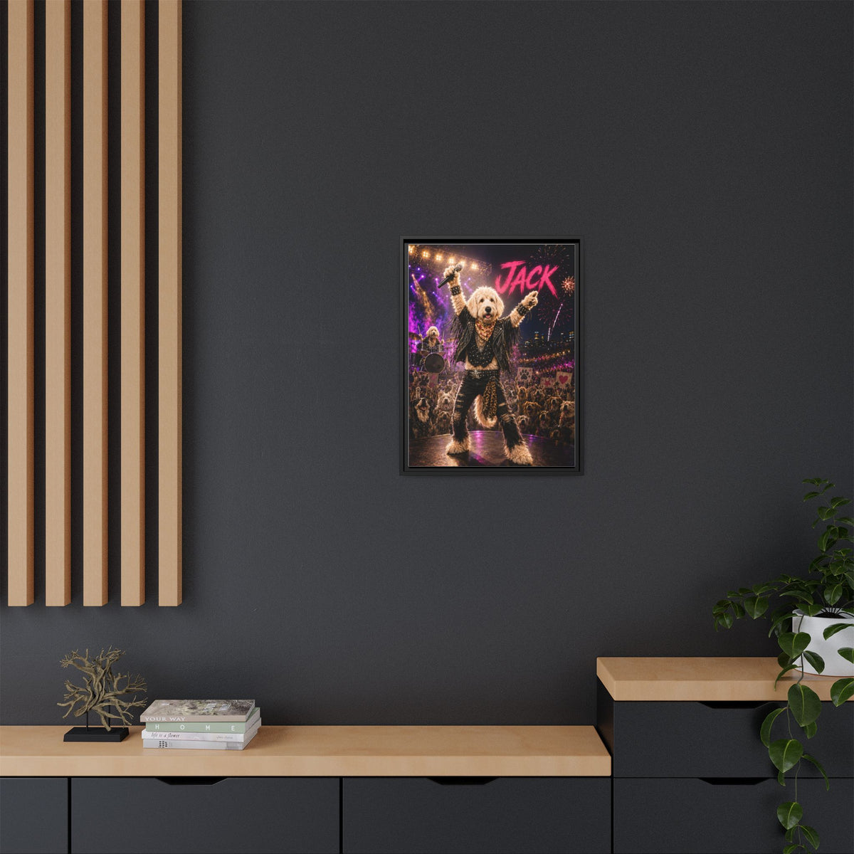Rockstar Custom Pet Framed Canvas