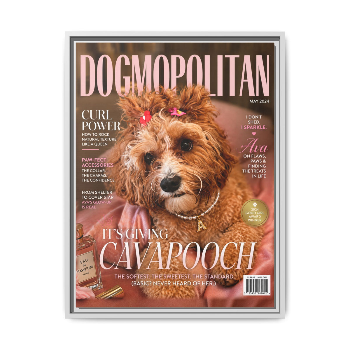 Dogmopolitan Custom Pet Framed Canvas