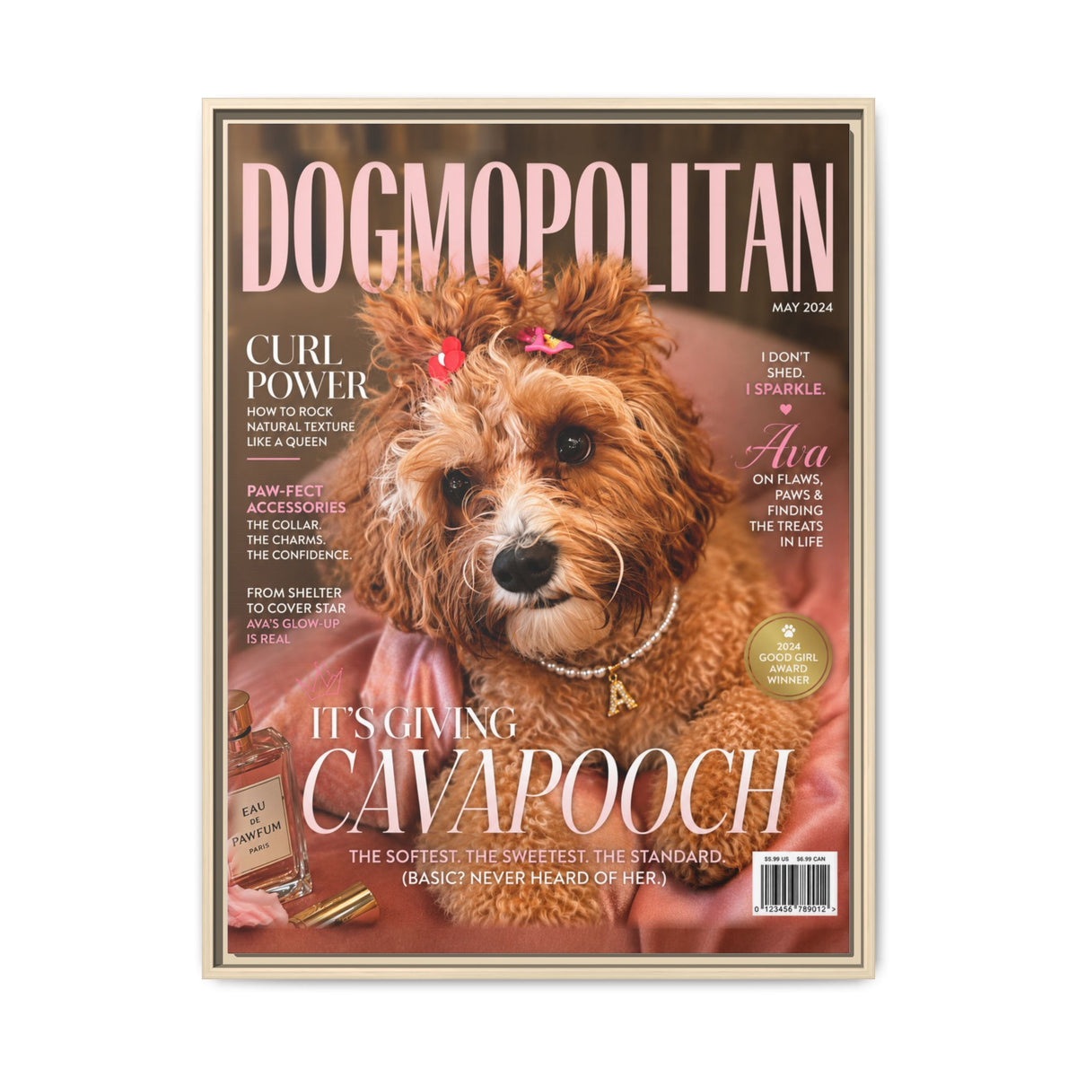 Dogmopolitan Custom Pet Framed Canvas