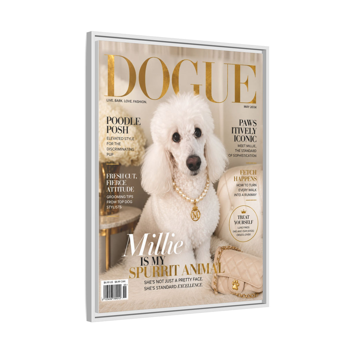 Dogue Custom Pet Framed Canvas
