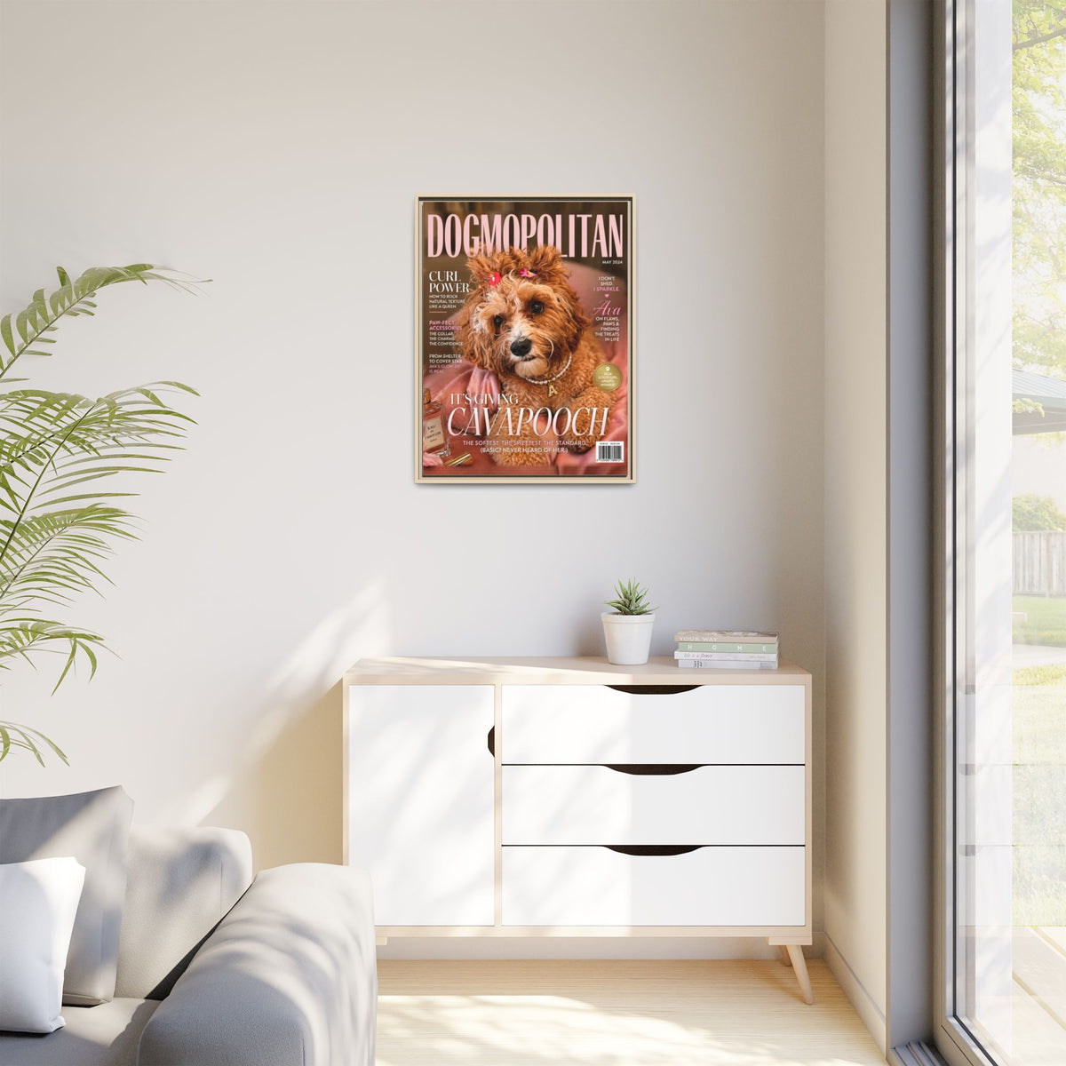 Dogmopolitan Custom Pet Framed Canvas