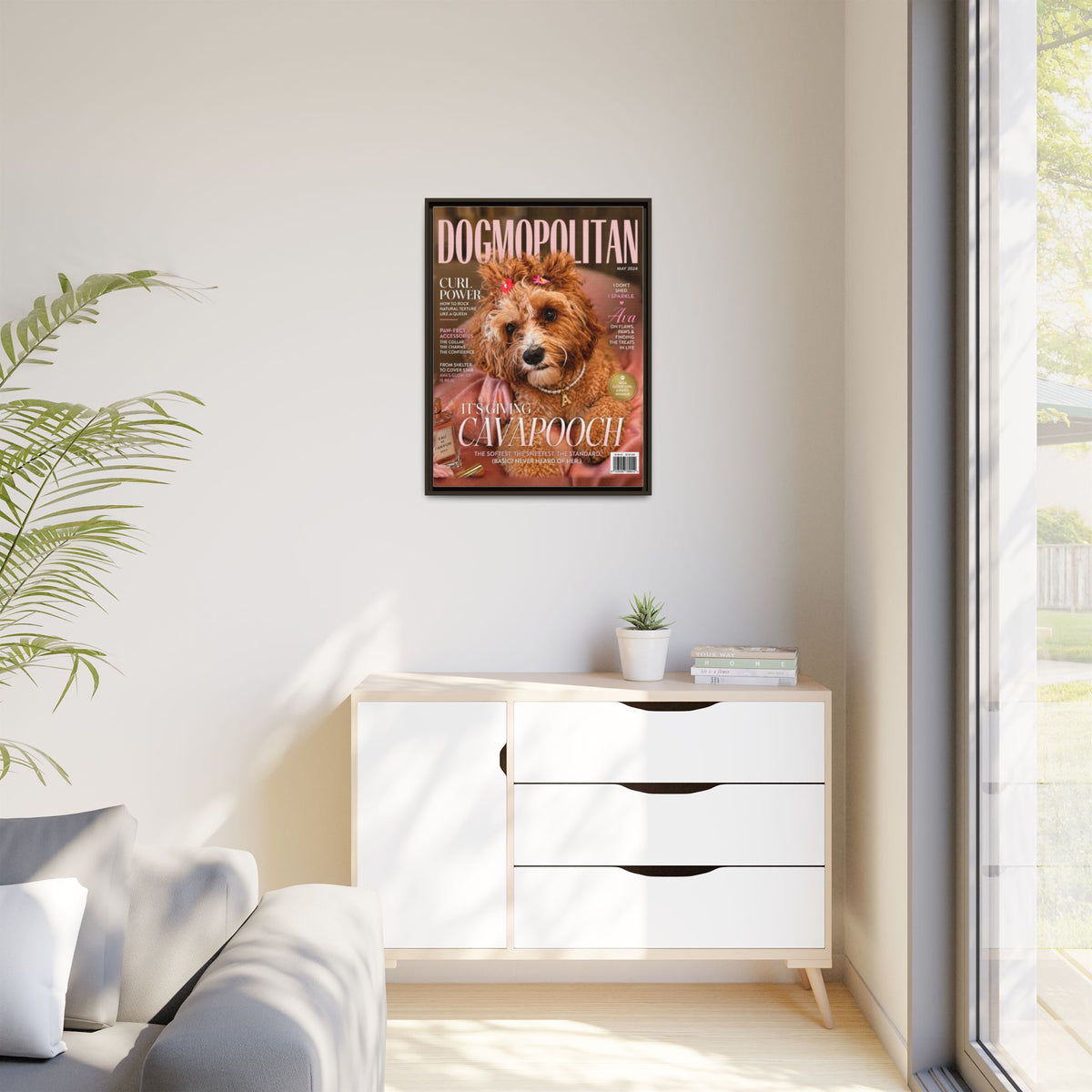 Dogmopolitan Custom Pet Framed Canvas