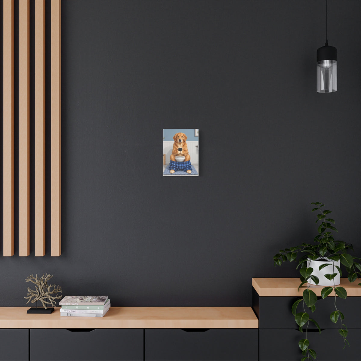 Sit & Scroll Custom Pet Canvas