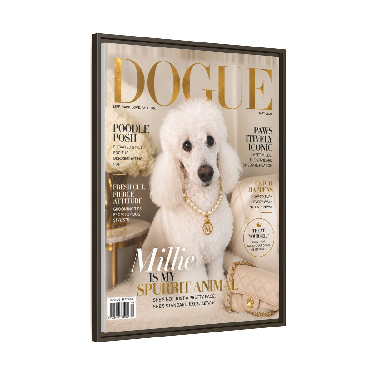 Dogue Custom Pet Framed Canvas