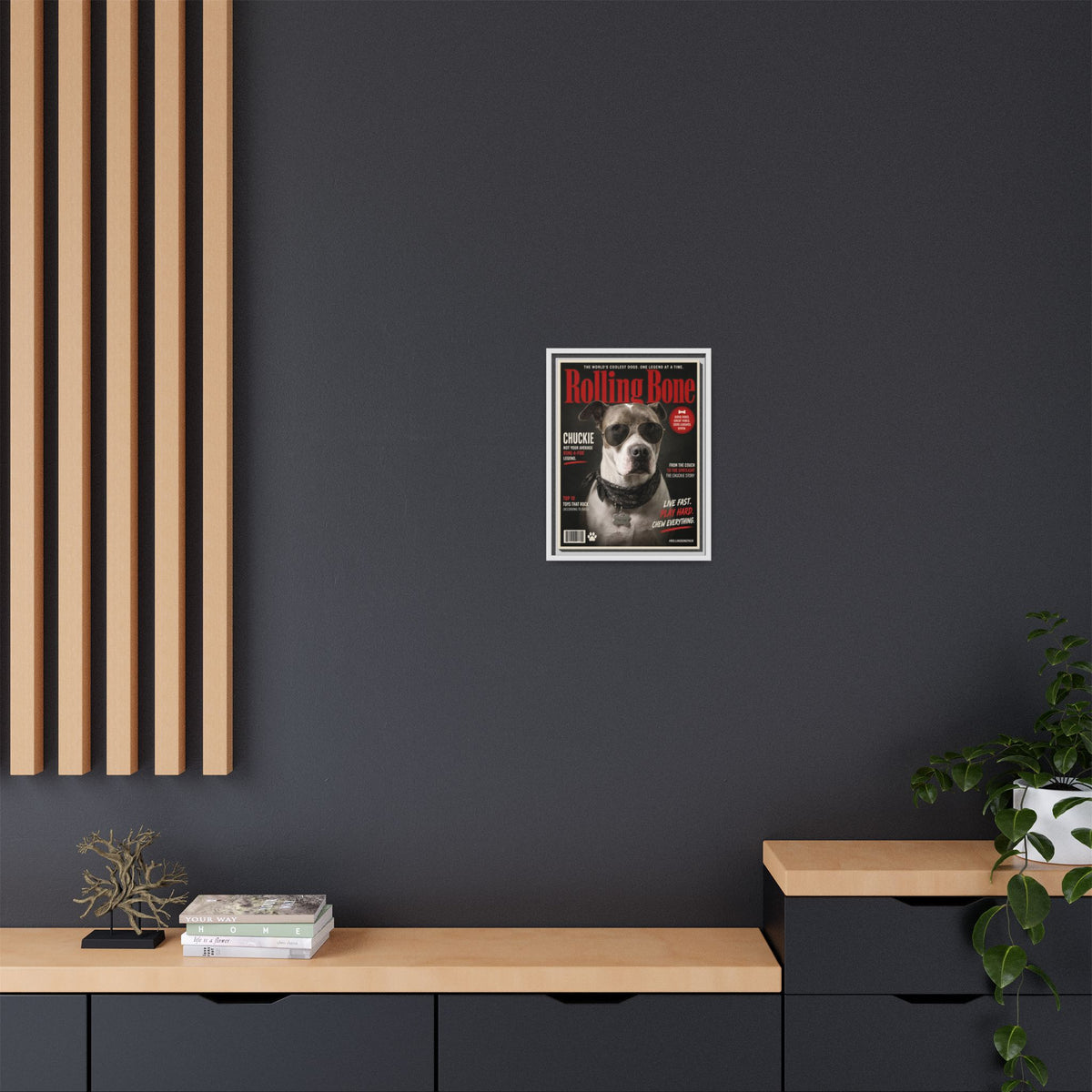 Rolling Bone Magazine Custom Pet Framed Canvas