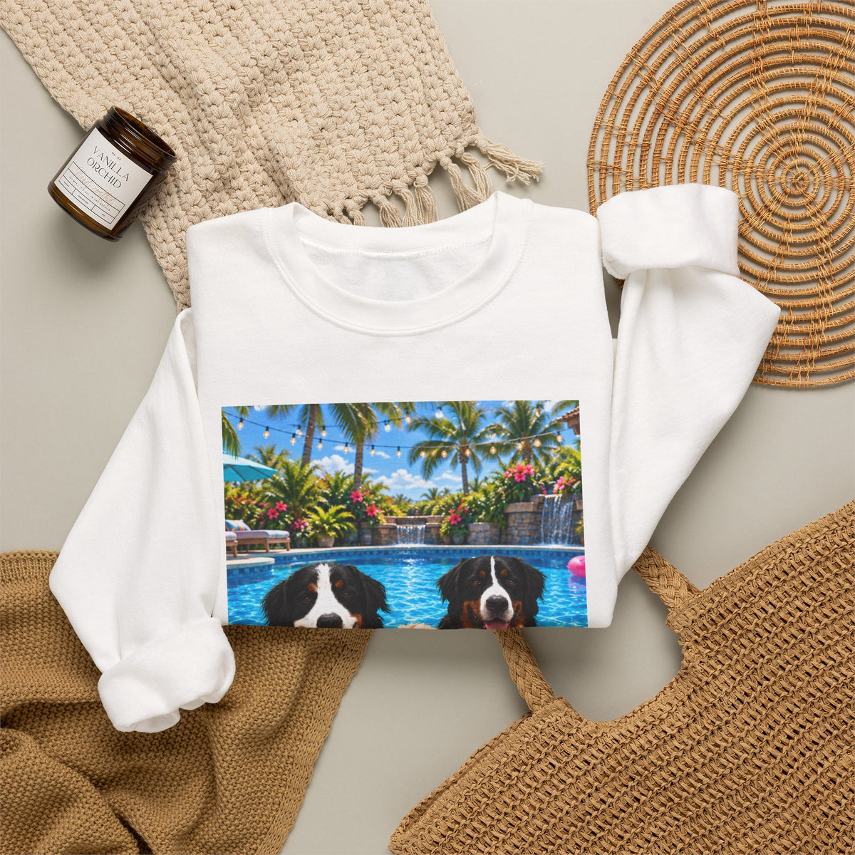 Pool Pawty Custom Pet Crewneck