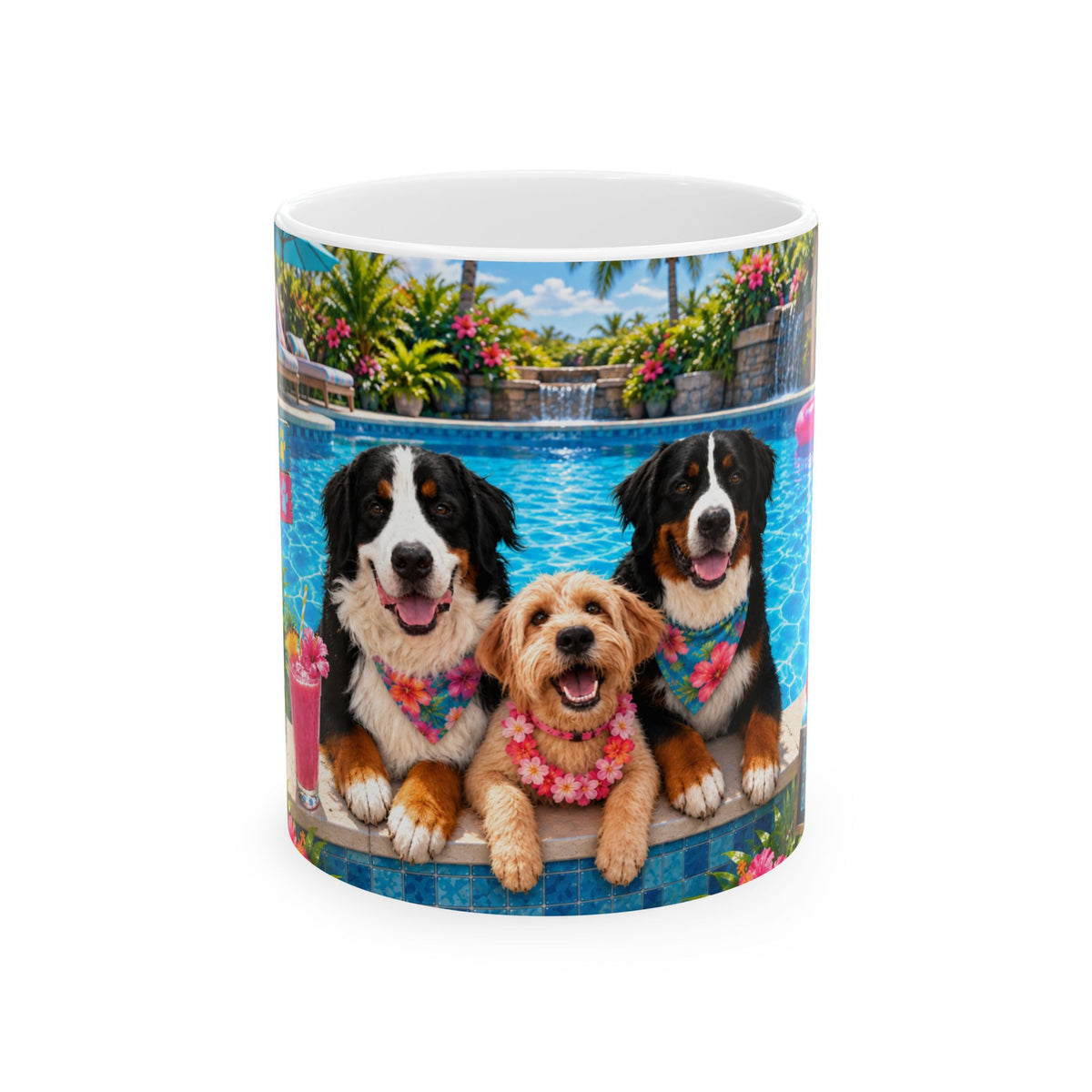 Pool Pawty Custom Pet Mug