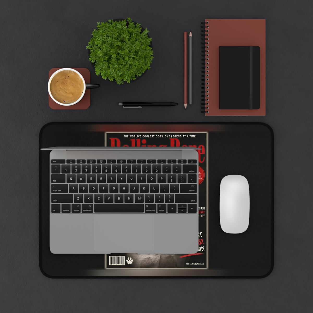 Rolling Bone Magazine Custom Pet Desk Mat