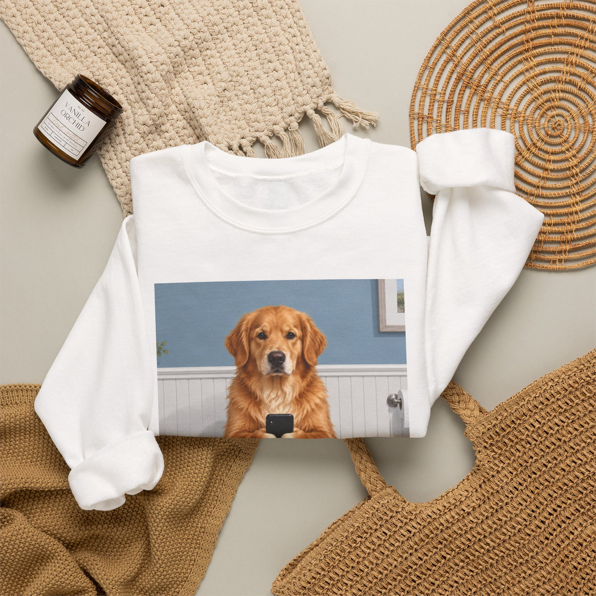 Sit & Scroll Custom Pet Crewneck