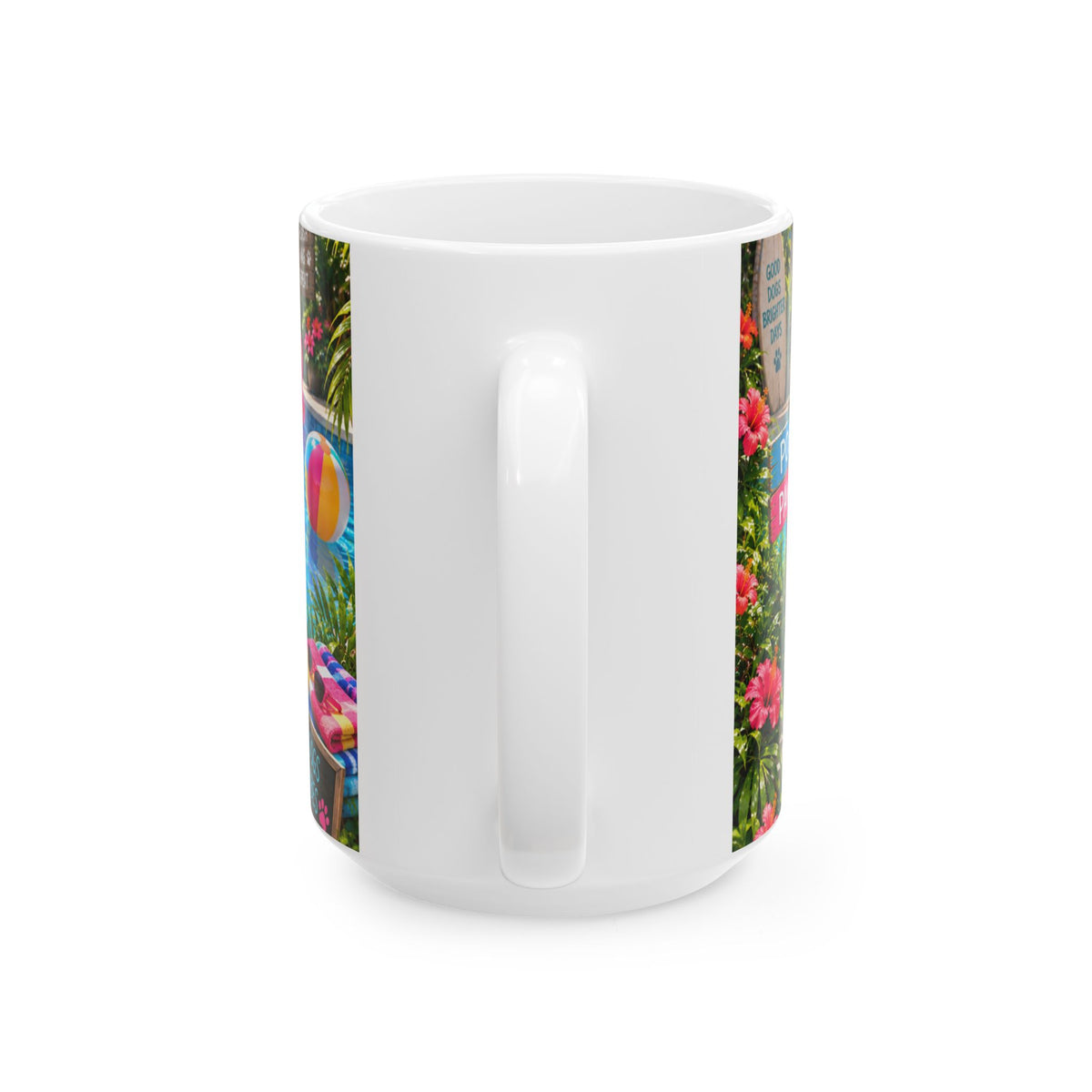 Pool Pawty Custom Pet Mug