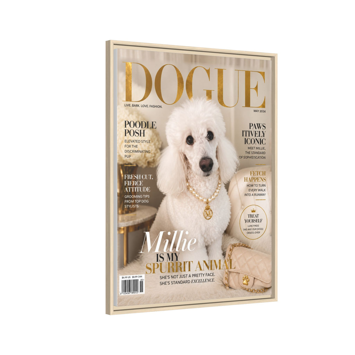 Dogue Custom Pet Framed Canvas