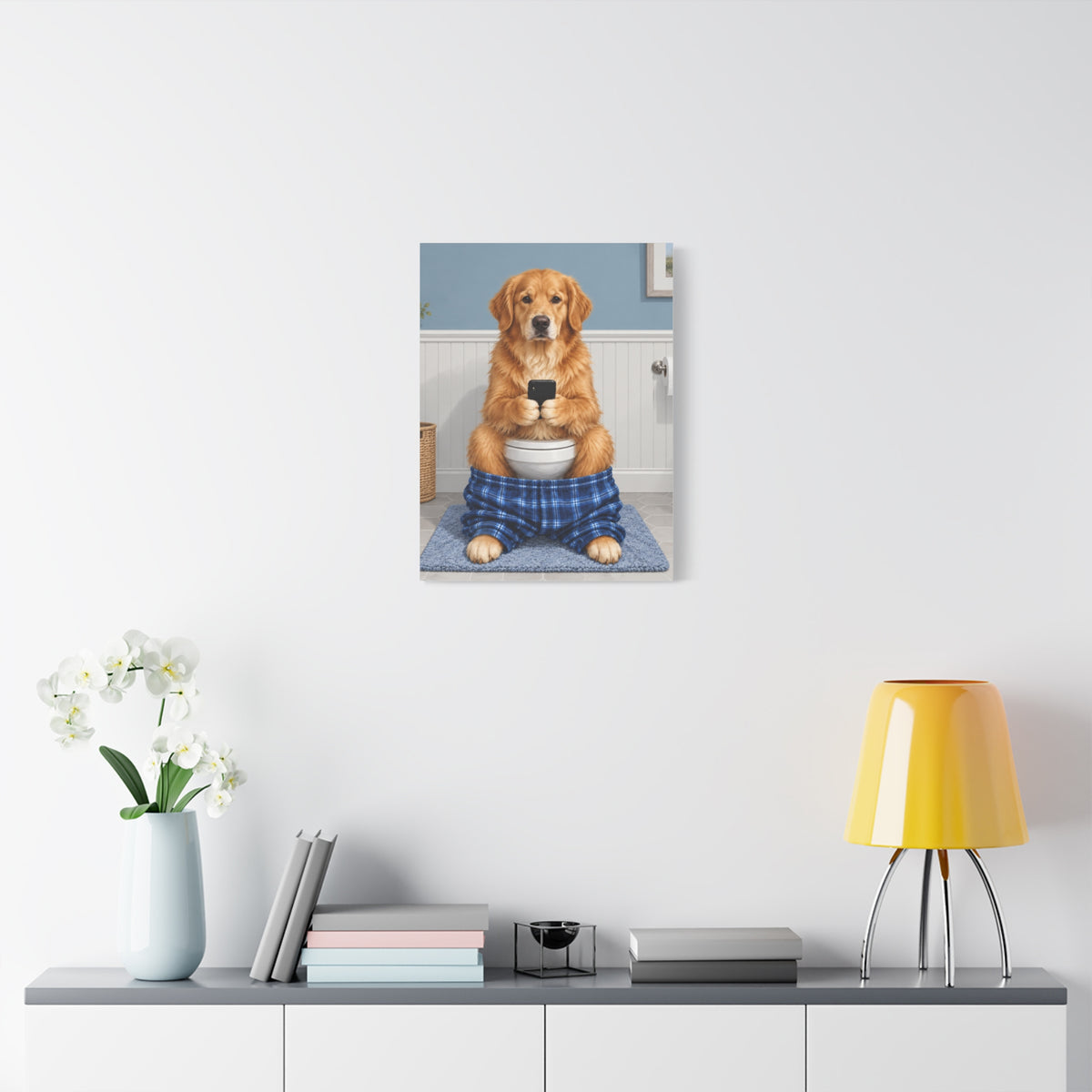 Sit & Scroll Custom Pet Canvas