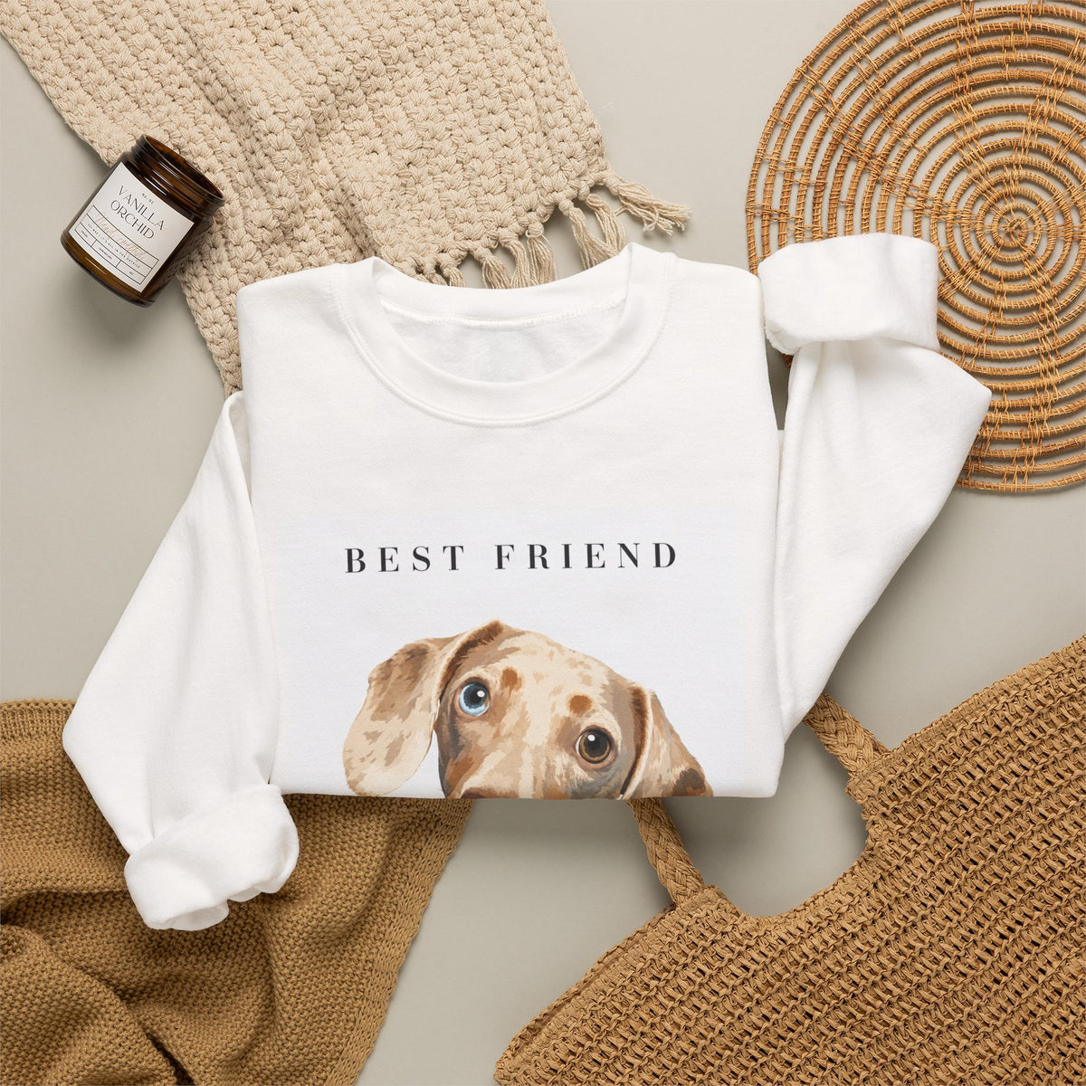 Modern Portrait Custom Pet Crewneck