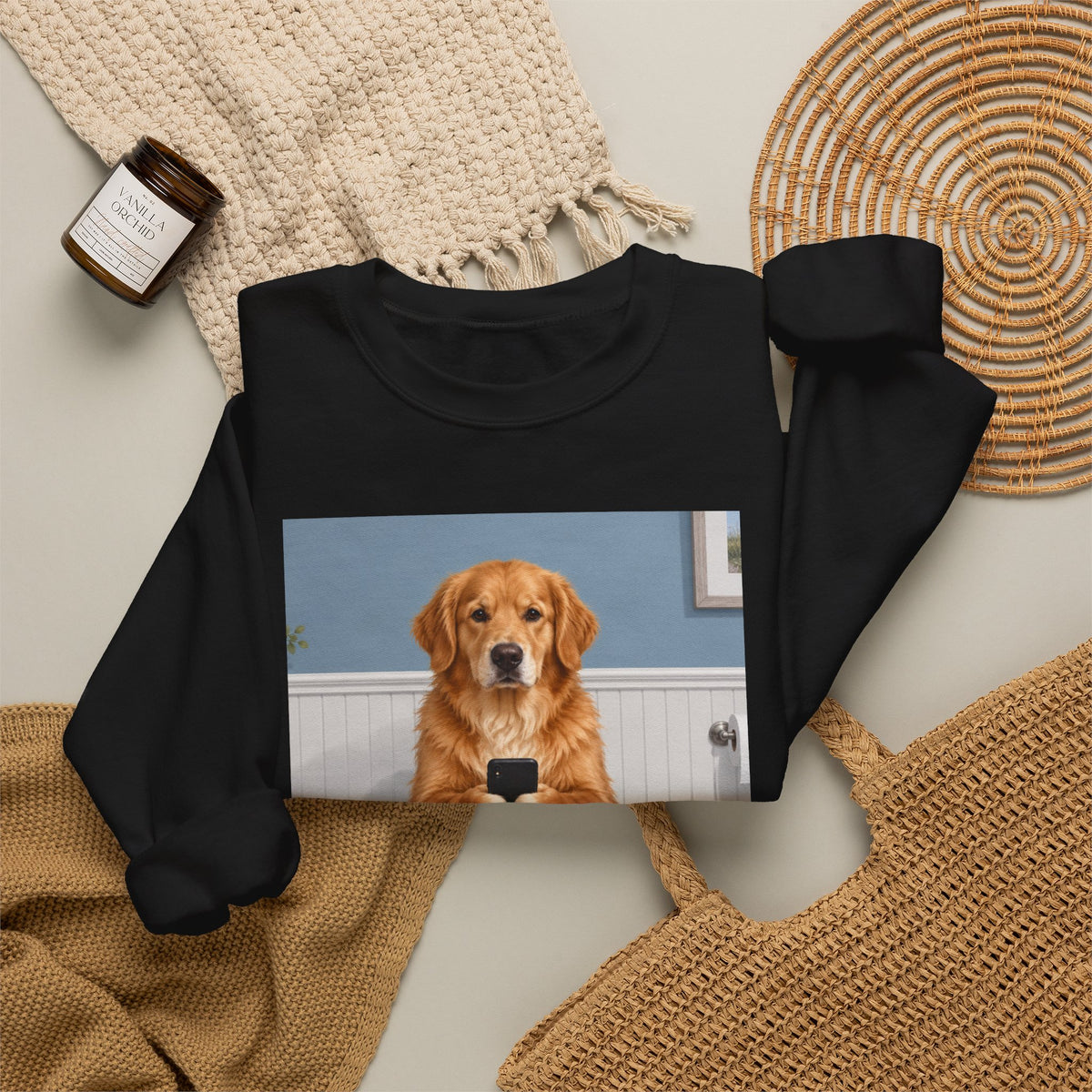 Sit & Scroll Custom Pet Crewneck