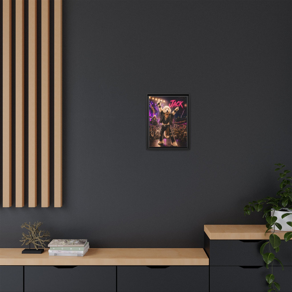 Rockstar Custom Pet Framed Canvas