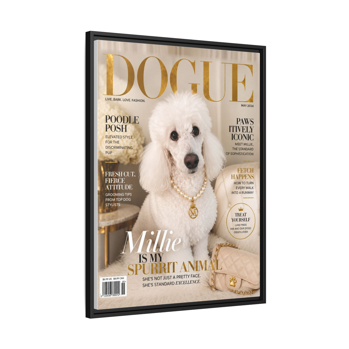 Dogue Custom Pet Framed Canvas