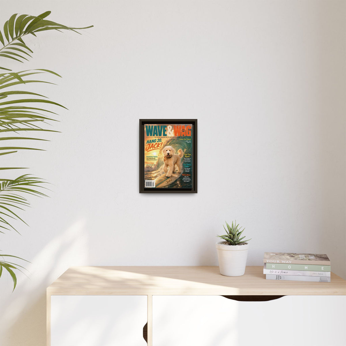 Wave & Wag Custom Pet Framed Canvas