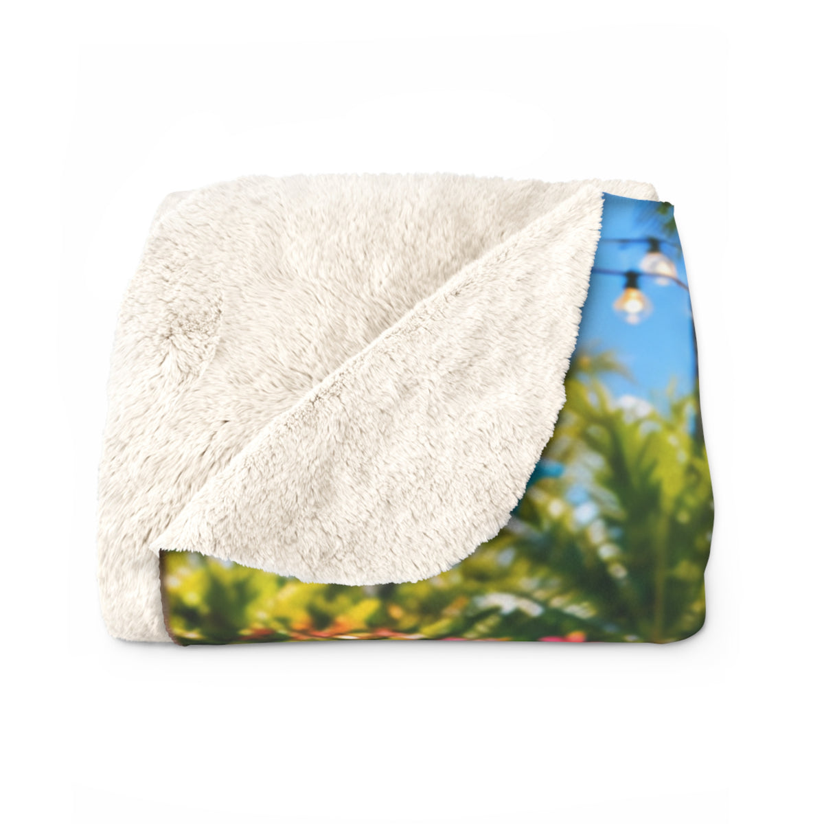 Pool Pawty Custom Pet Sherpa Blanket
