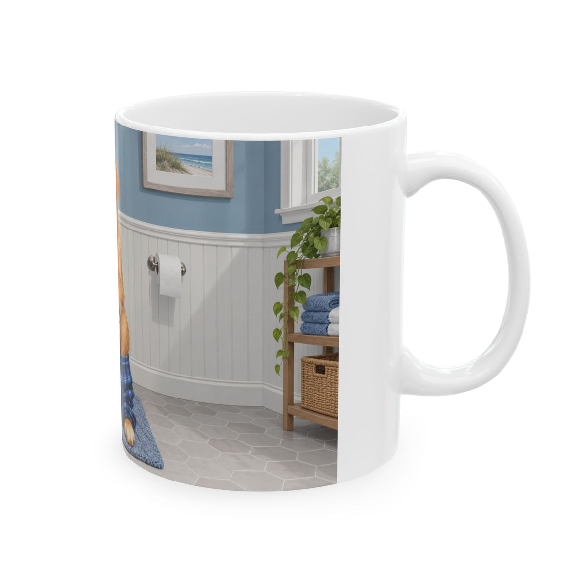 Sit & Scroll Custom Pet Mug
