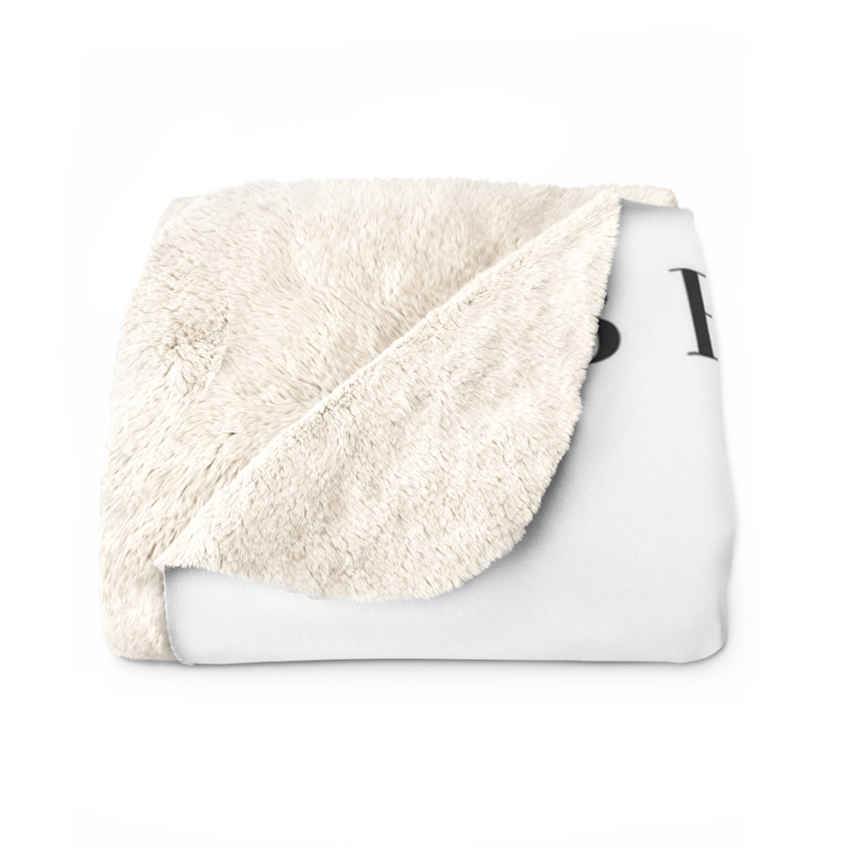 Modern Portrait Custom Pet Sherpa Blanket