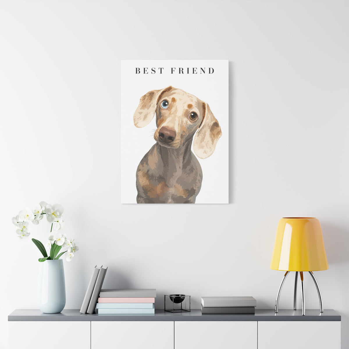 Modern Portrait Custom Pet Canvas