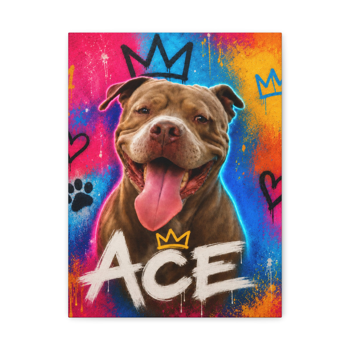 Street Art Custom Pet Canvas