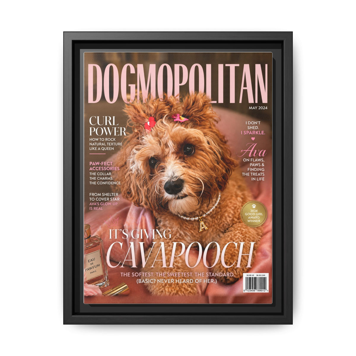 Dogmopolitan Custom Pet Framed Canvas