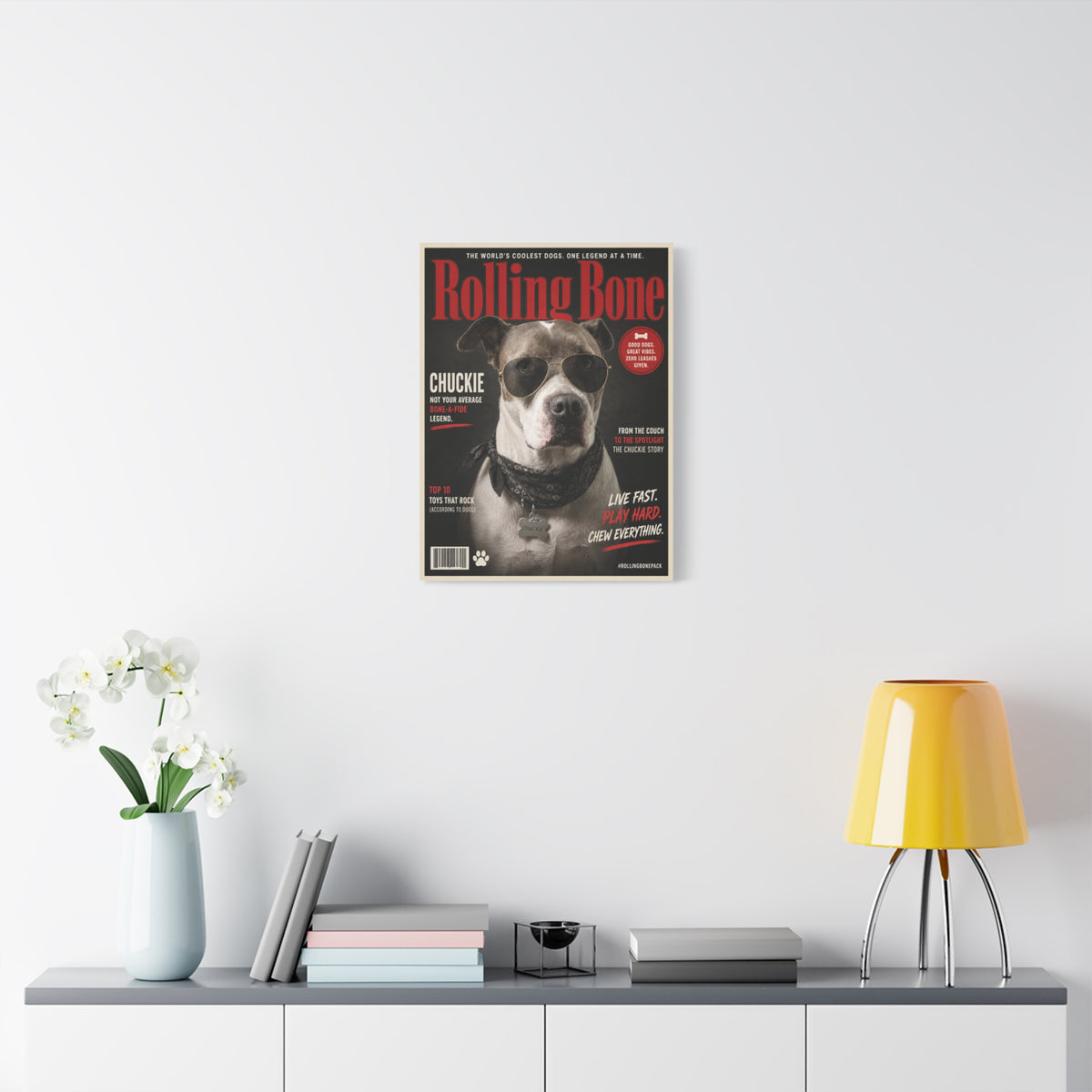 Rolling Bone Magazine Custom Pet Canvas