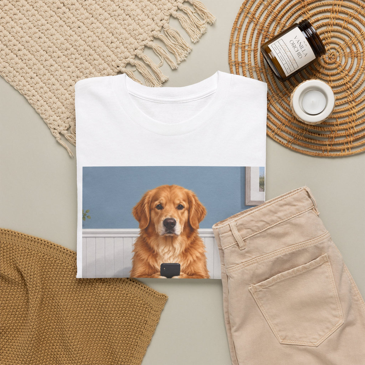 Sit & Scroll Custom Pet Tee