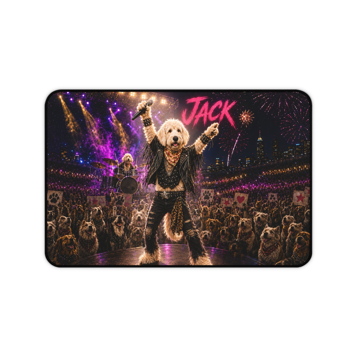 Rockstar Custom Pet Desk Mat