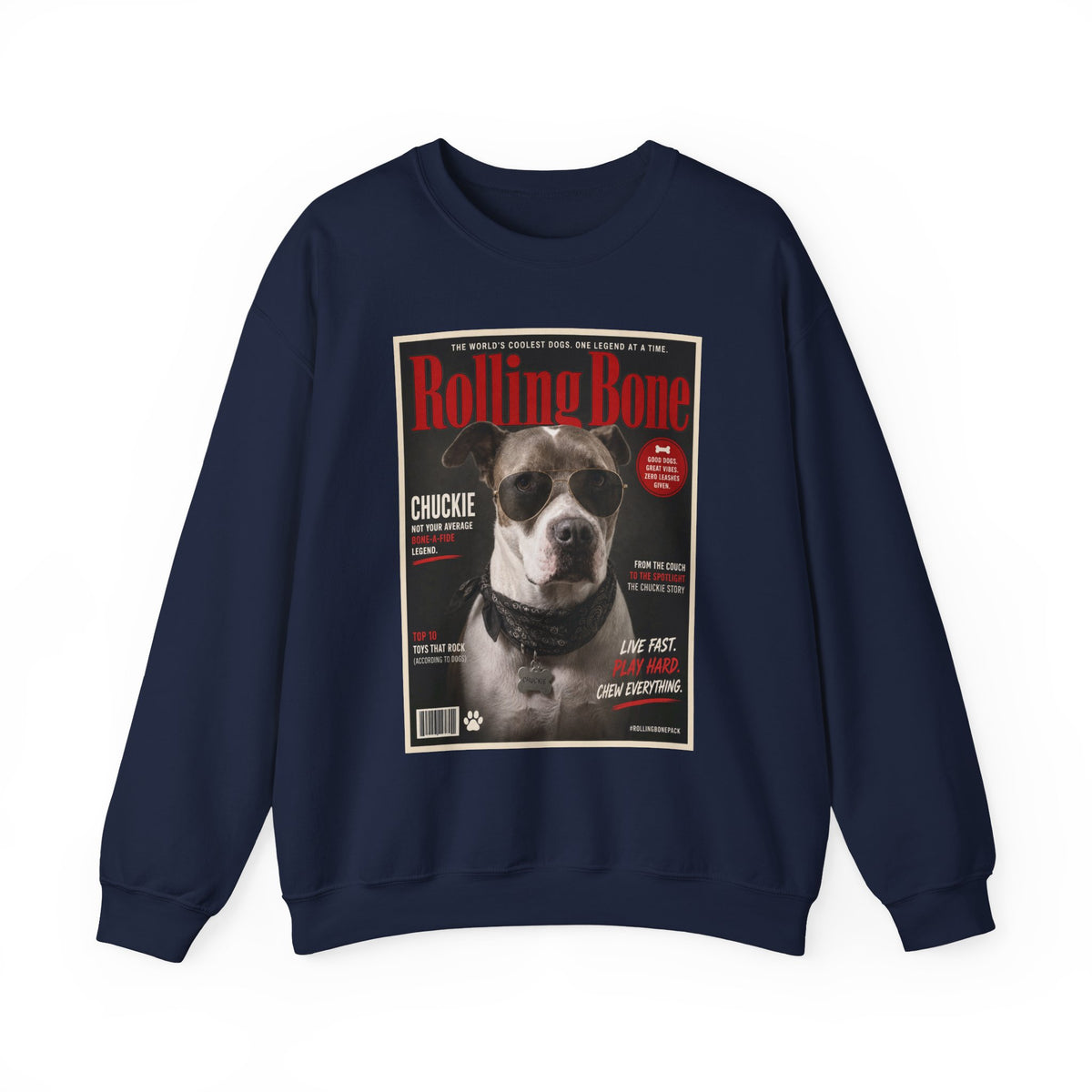 Rolling Bone Magazine Custom Pet Crewneck