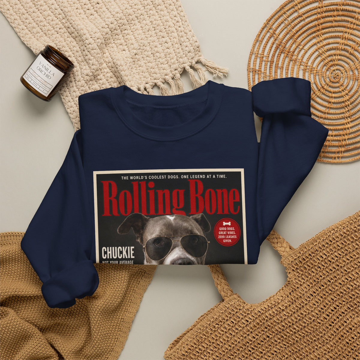 Rolling Bone Magazine Custom Pet Crewneck