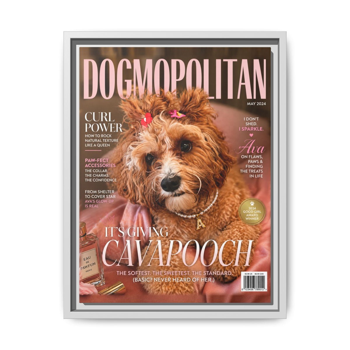 Dogmopolitan Custom Pet Framed Canvas