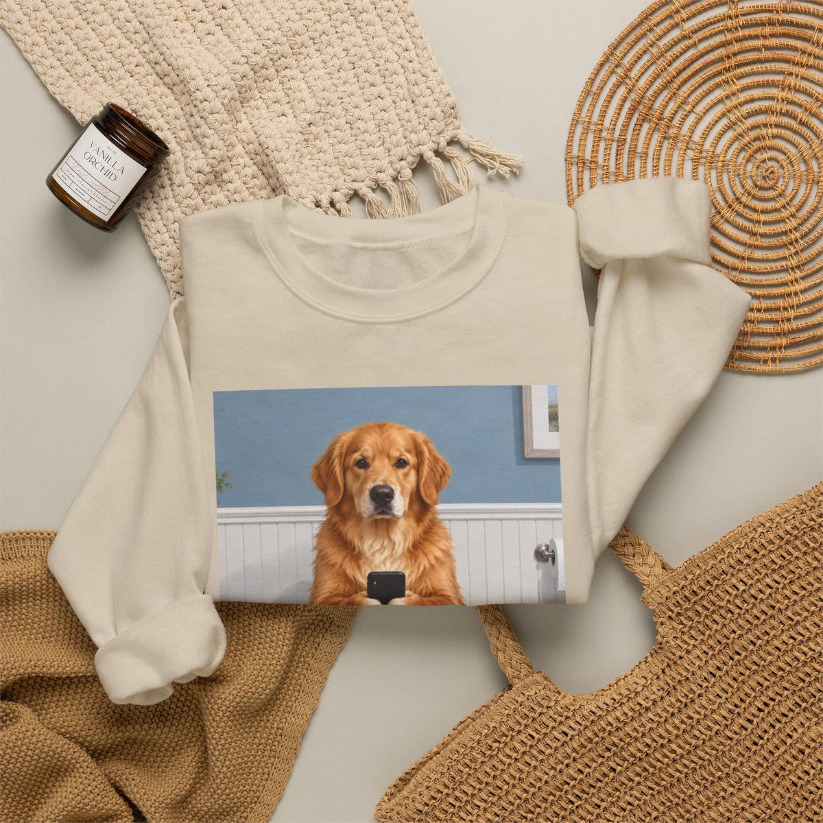Sit & Scroll Custom Pet Crewneck