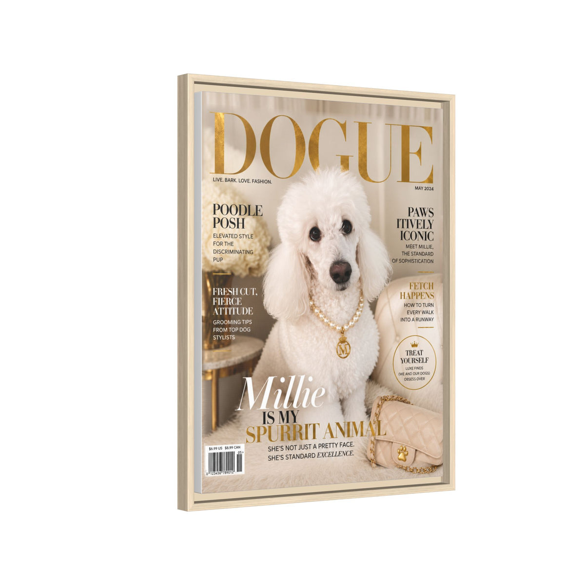 Dogue Custom Pet Framed Canvas